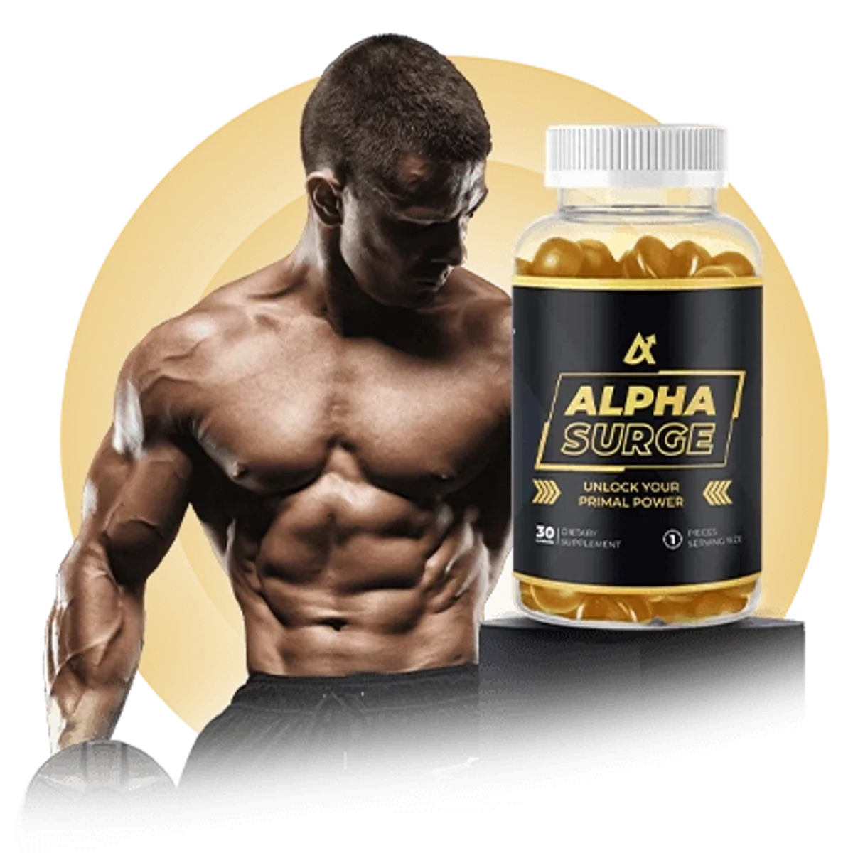 Alpha Surge Gummies bottle
