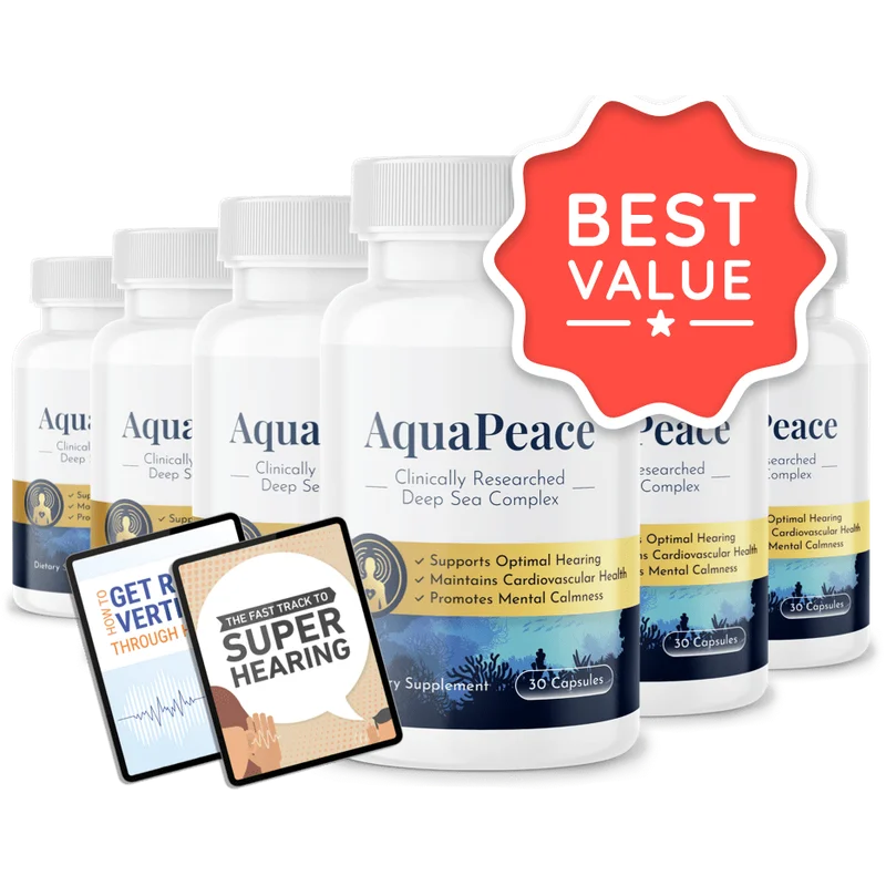 AquaPeace 6-Bottle Bundle — 180-Day Supply — TOP DEAL