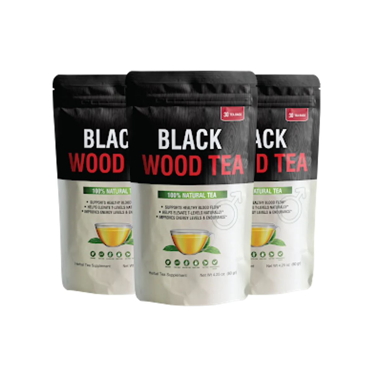 Black Wood Tea bottle