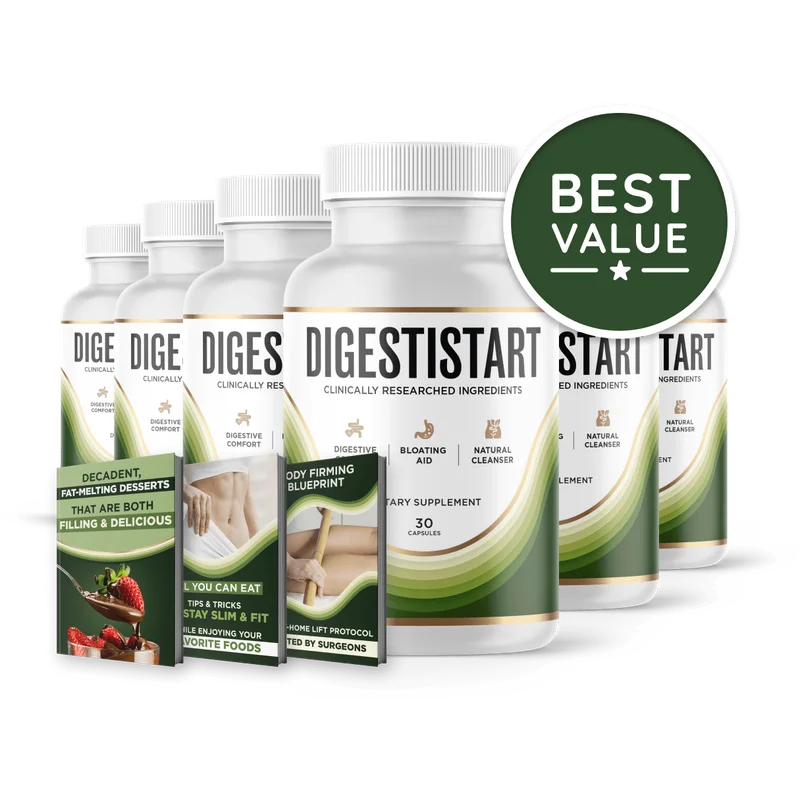 DigestiStart 6-Bottle Bundle — 180-Day Supply — TOP DEAL