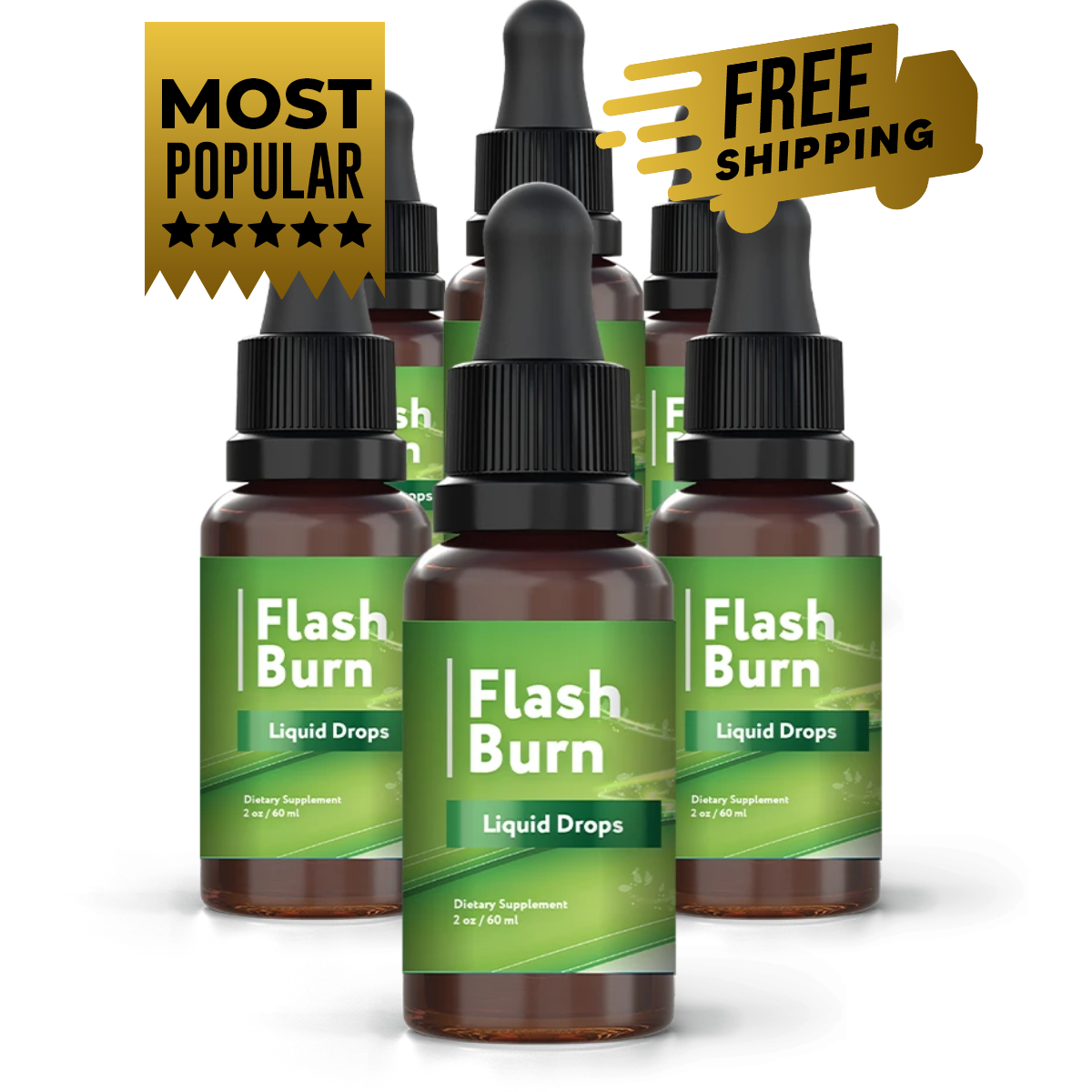 Flash Burn 6-Bottle Bundle — 180-Day Supply