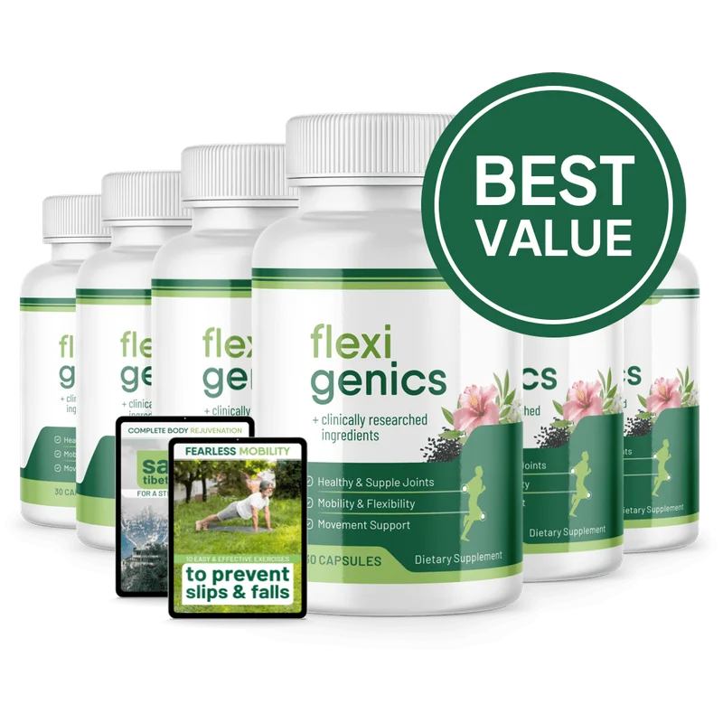 Flexigenics 6-Bottle Bundle — 180-Day Supply — TOP DEAL