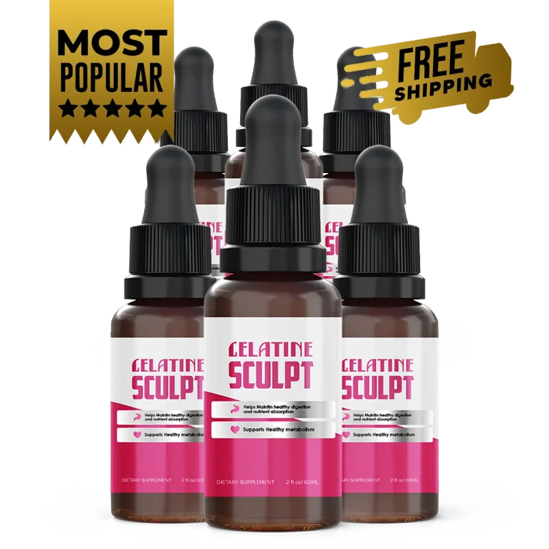 Gelatine Sculpt 6-Bottle Bundle — 180-Day Supply