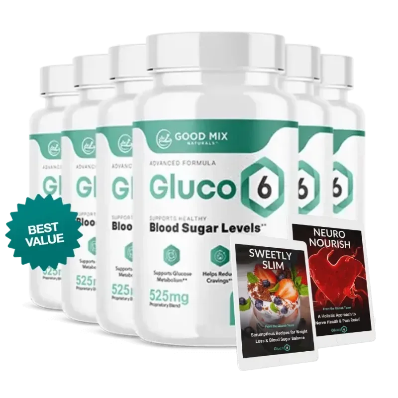 Gluco6 6-Bottle Bundle — 180-Day Supply