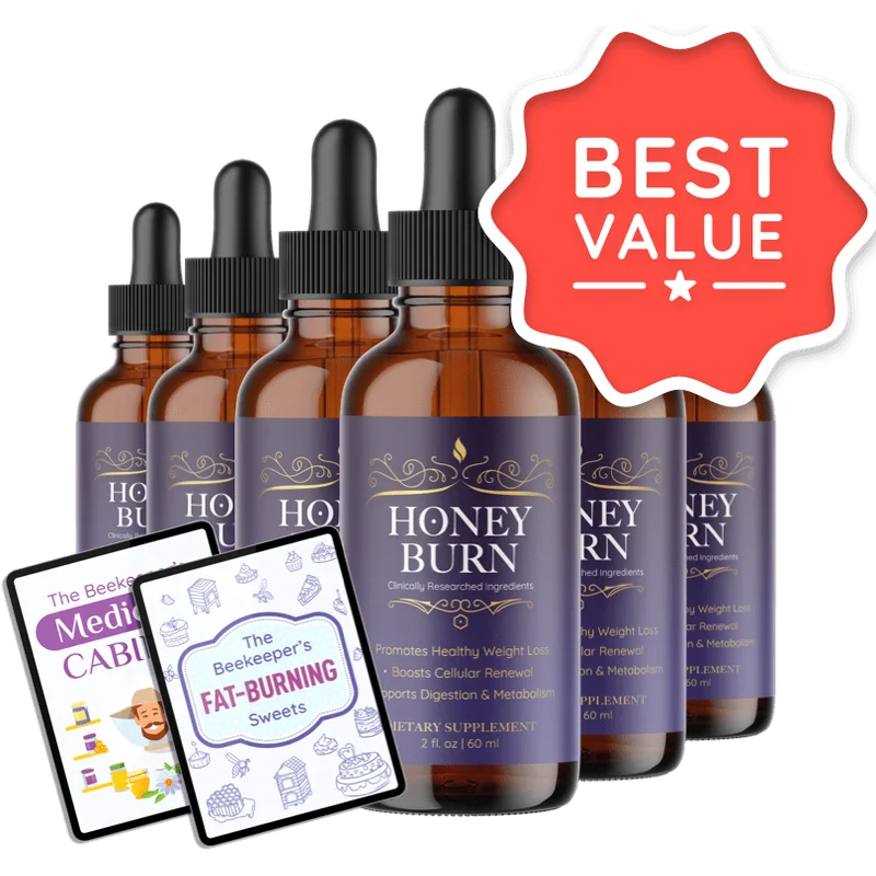 Honey Burn 6-Bottle Bundle — 180-Day Supply — TOP DEAL