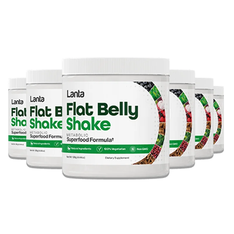 Lanta Flat Belly Shake 6-Bottle Bundle — 180-Day Supply