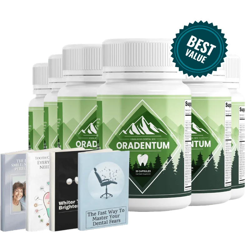 Oradentum 6-Bottle Bundle — 180-Day Supply — TOP DEAL
