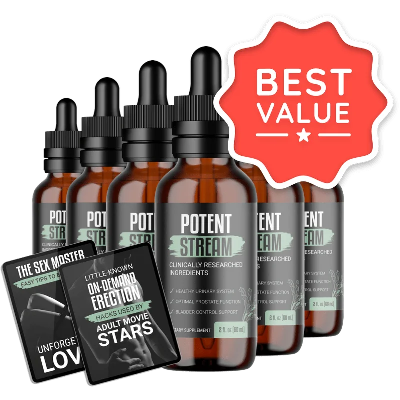 PotentStream 6-Bottle Bundle — 180-Day Supply