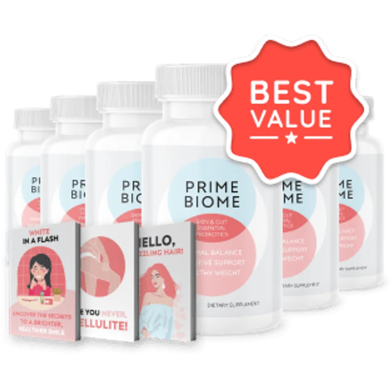 PrimeBiome 6-Bottle Bundle — 180-Day Supply — TOP DEAL