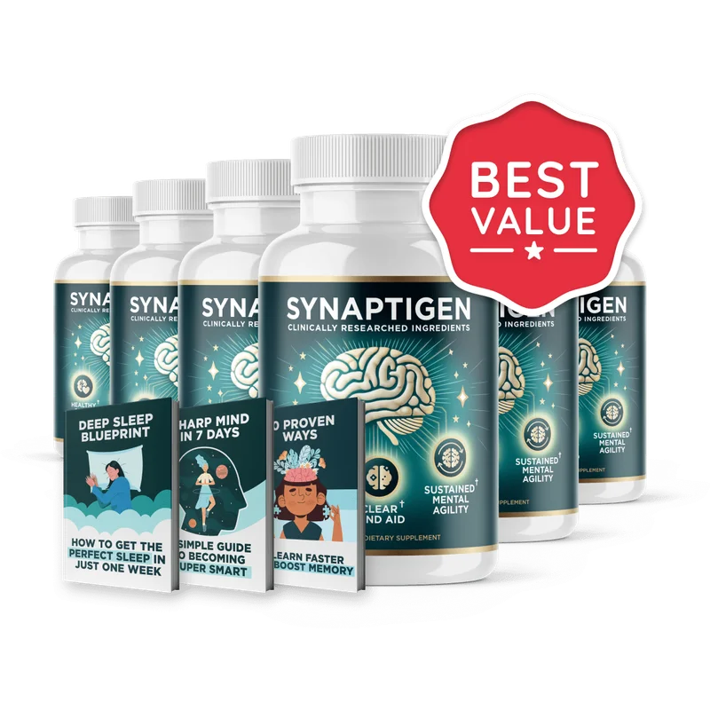 Synaptigens 6-Bottle Bundle — 180-Day Supply — TOP DEAL